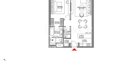 Квартира с 3 спальнями в Dubai Harbour, Дубай, ОАЭ № 180292 19