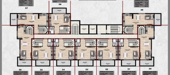 3-salle Appartement à Alanya, Turkey No. 11937 6