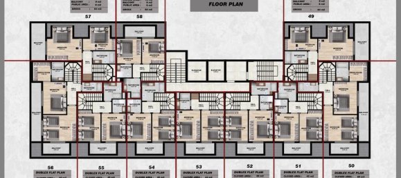 3-salle Appartement à Alanya, Turkey No. 11937 5