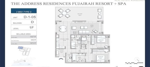 Apartamento de 2 dormitorios en Sharm, UAE No. 23129 11