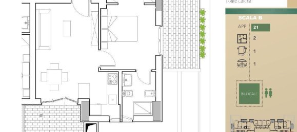 2-Zimmer Wohnung in Rome, Italy, Nr. 20832 4