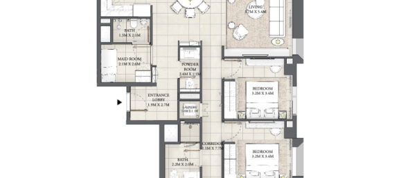 1 Schlafzimmer Wohnung in Dubai Creek Harbour (The Lagoons), UAE, Nr. 121607 7