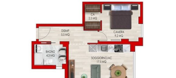1 chambre Appartement à Rome, Italy No. 326706 16