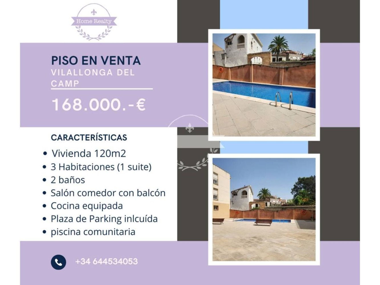 3 Schlafzimmer Wohnung in Vilallonga del Camp, Spain, Nr. 235580