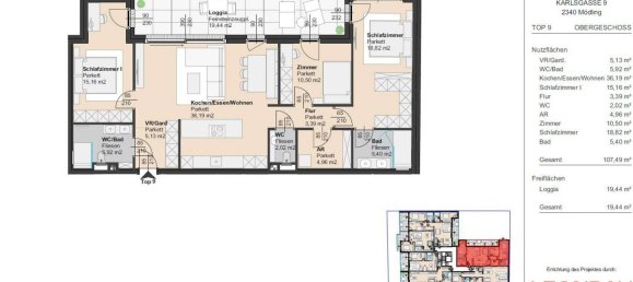 Apartamento de 4 habitaciónes en Modling, Austria No. 95242 8