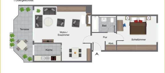 1 غرف نوم شقة في Essen, Germany رقم 58013 2