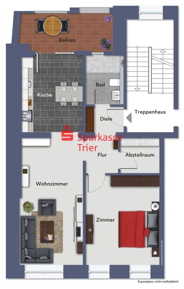 2 bedrooms Apartment in Trier-Saarburg, Germany No. 370116