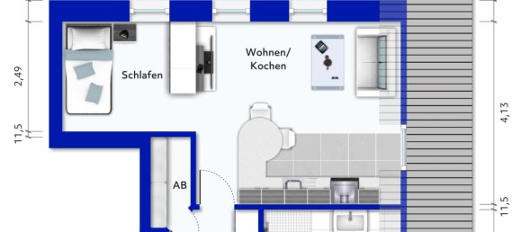 Studio in Verden, Germany No. 233282 7