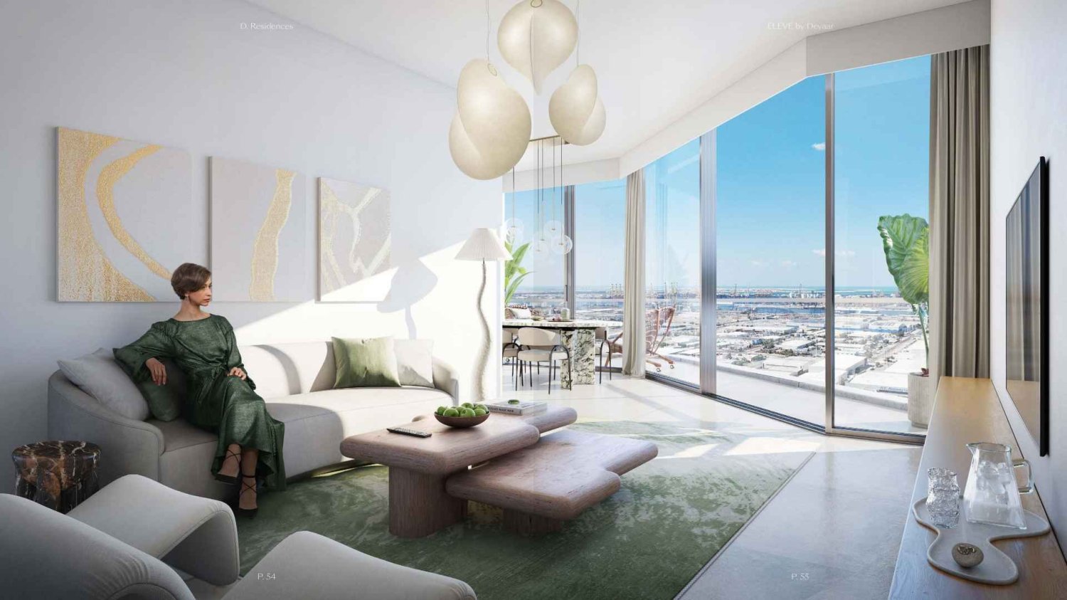 Apartamento T3 em ELEVE, Downtown Jebel Ali, UAE N.º 62392