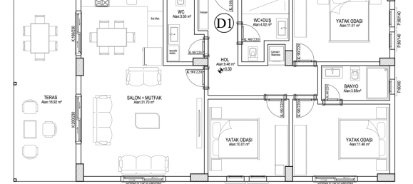 Villa 3+1 in Fethiye, Turkey No. 28024 3