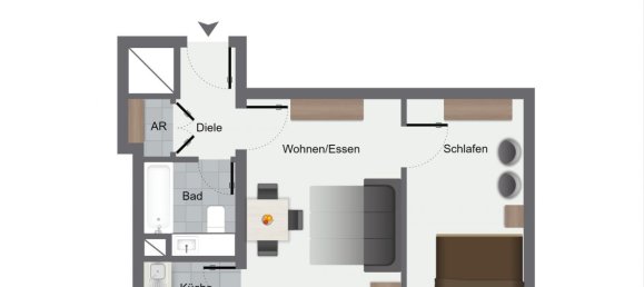 1 Schlafzimmer Wohnung in Cologne, Germany, Nr. 148462 7