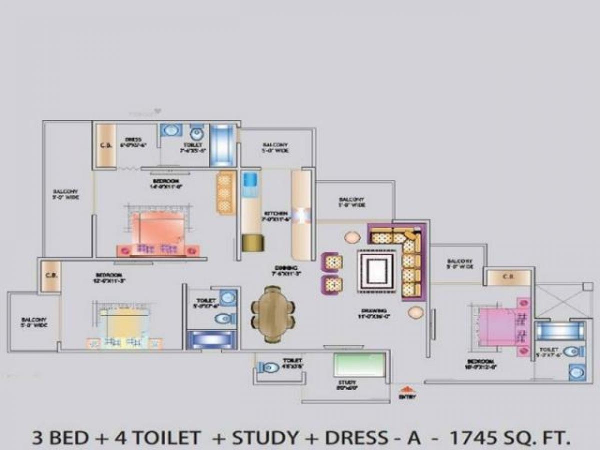 Casa T3 em Noida, India N.º 67585