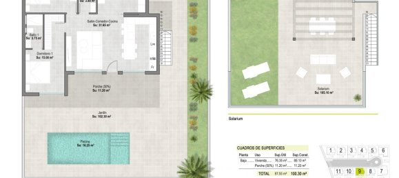 Villa T3 em Condado de Alhama Golf Resort, Spain N.º 9727 7