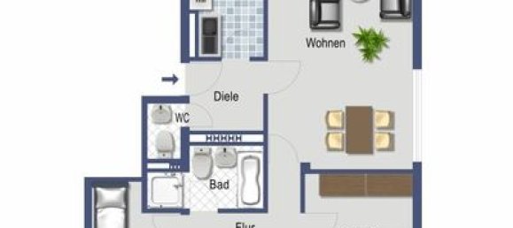 Квартира с 4 комнатами в Кёльн, Германия № 150221 6