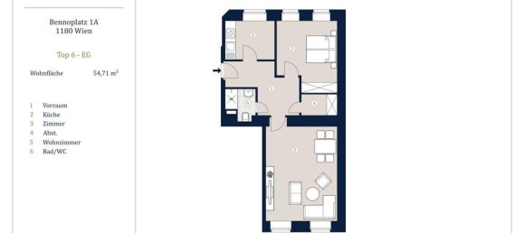 2-salle Appartement à Josefstadt, Austria No. 67052 12