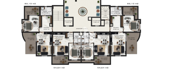Apartamento 1+1 em Mahmutlar, Turkey N.º 892 27