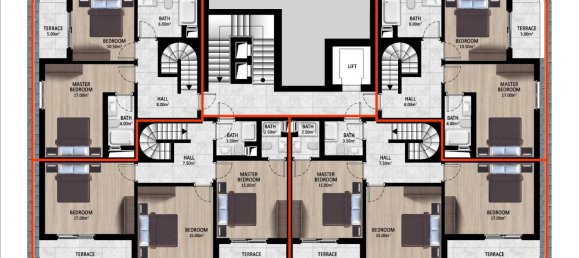 بانتهاوس 3+1 في Gazipasa, Turkey رقم 22857 10