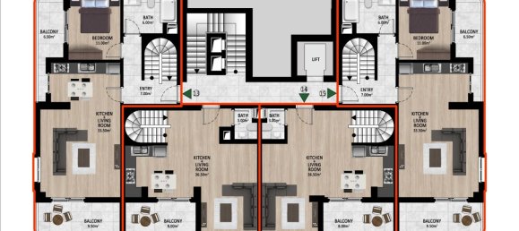 بانتهاوس 3+1 في Gazipasa, Turkey رقم 22857 9