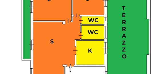 3-salle Appartement à Bari, Italy No. 119654 15