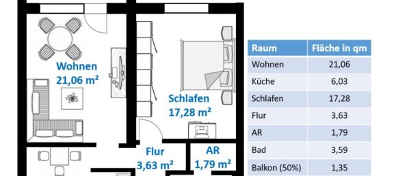 Apartamento de 1 dormitorio en Konstanz, Germany No. 271649 16