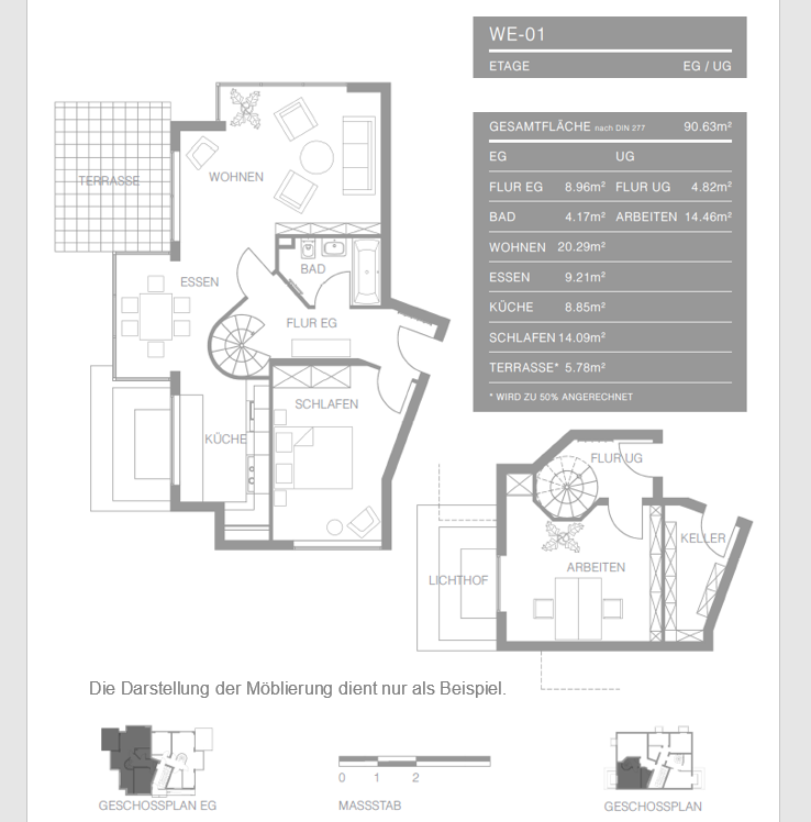 Dúplex de 3 habitaciónes en Niederschonhausen, Germany No. 294639
