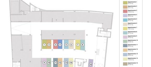 Apartamento de 2 divisões em Prato, Italy N.º 237576 15