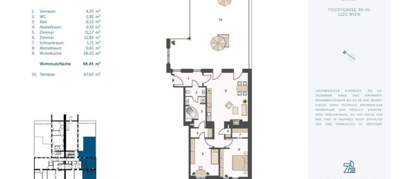 3-Zimmer Wohnung in Meidling, Austria, Nr. 81384 11