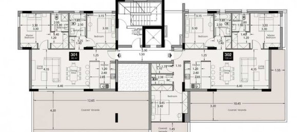 2 غرف نوم شقة في Limassol, Cyprus رقم 21282 3