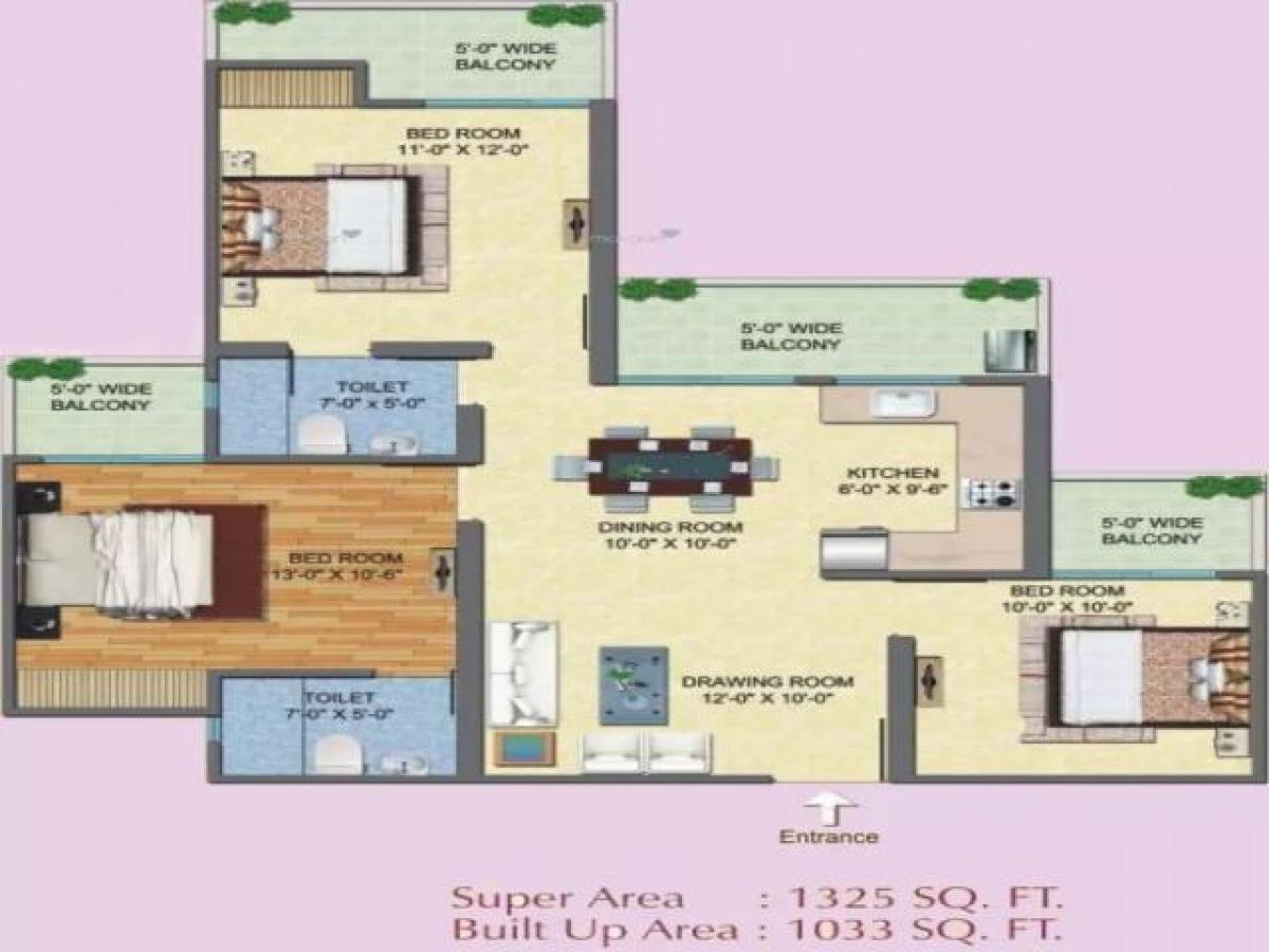 3 bedrooms House in Ghaziabad, India No. 55110