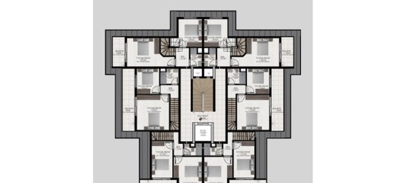 3غرفة شقة في Alanya, Turkey رقم 21427 16