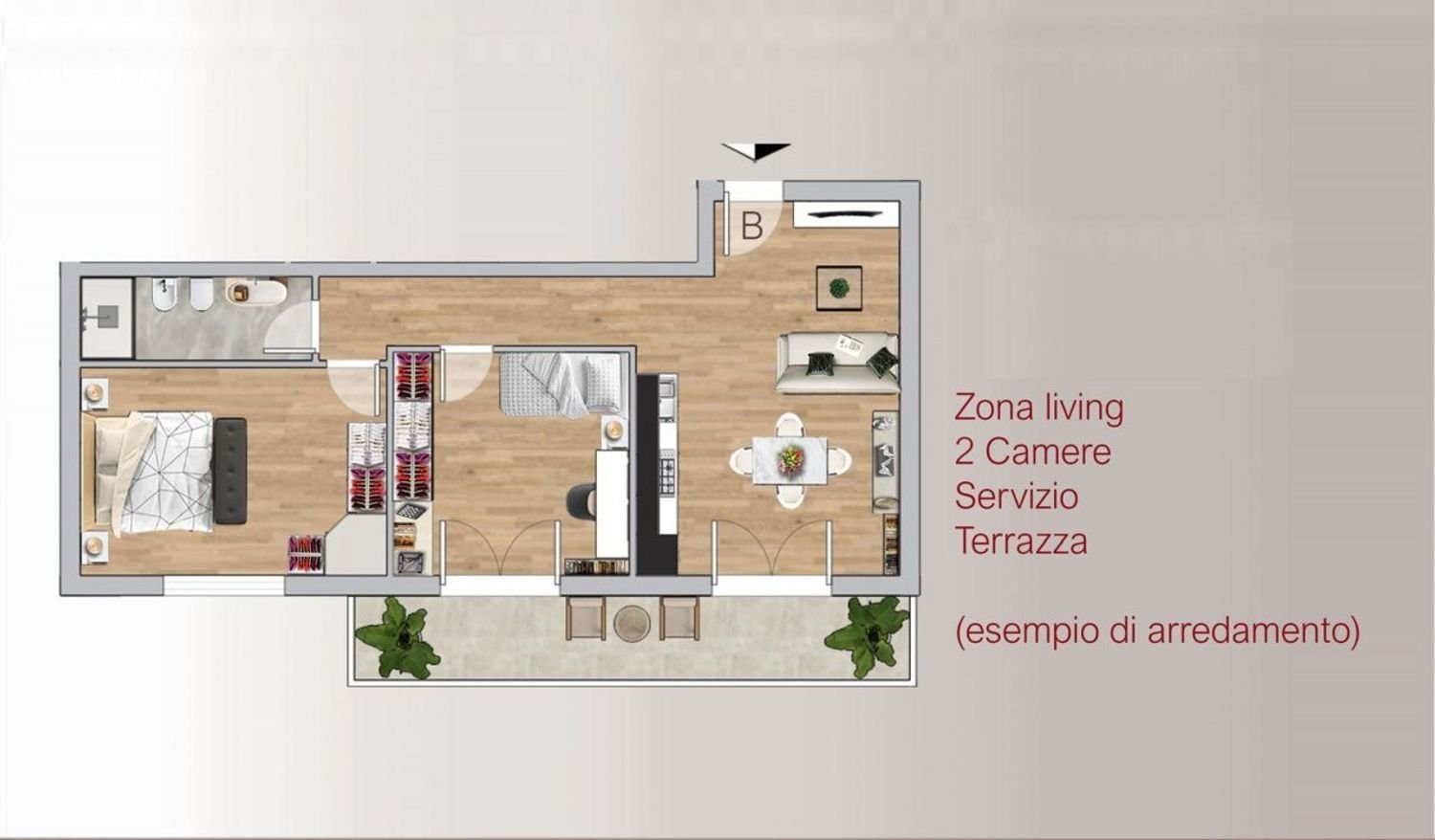 3 rooms Apartment in Florence, Italy No. 270190