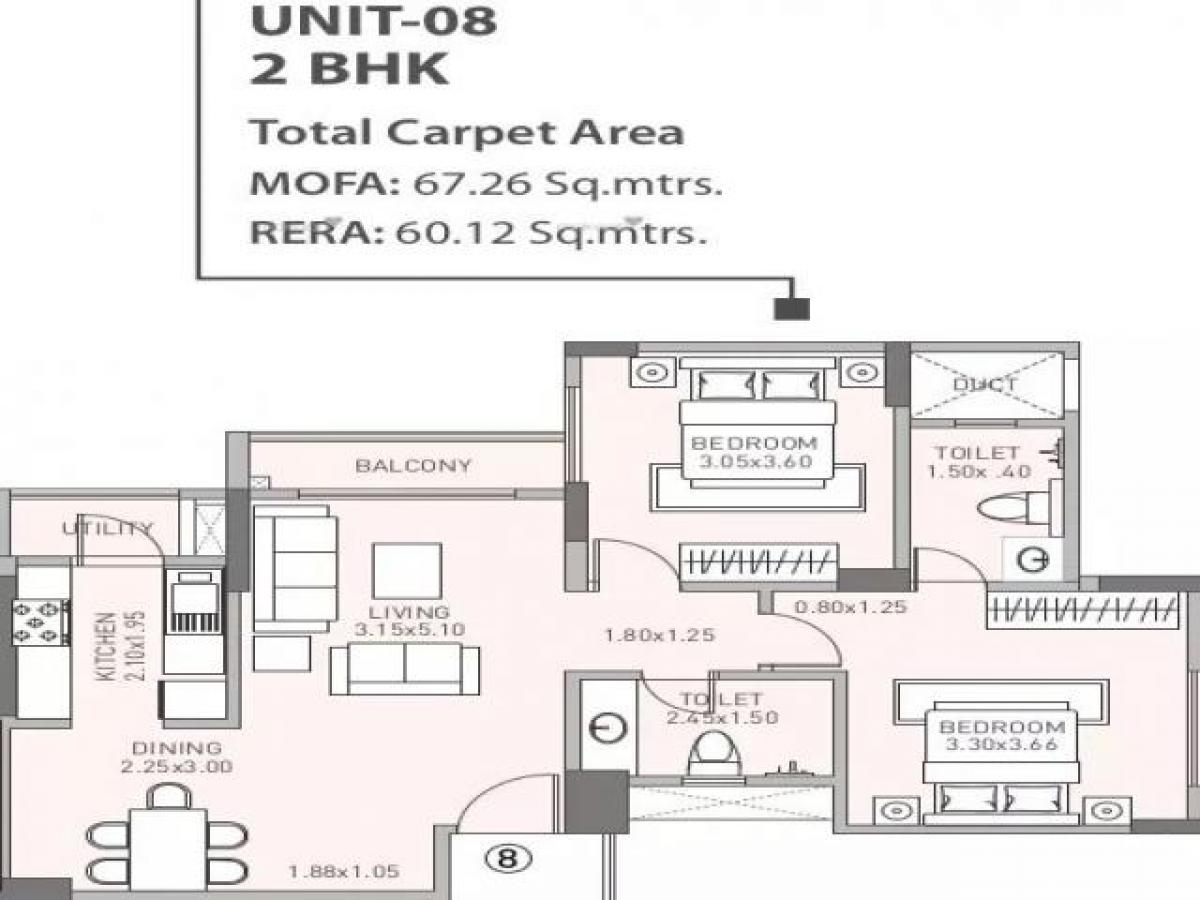 2 bedrooms House in Mumbai, India No. 51449