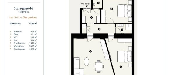 3-Zimmer Wohnung in Rudolfsheim-Funfhaus, Austria, Nr. 91293 9