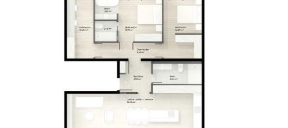 Apartamento de 3 dormitorios en Eixample, Spain No. 182329 29