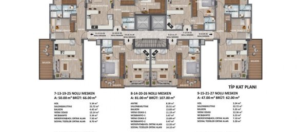 2-Zimmer Wohnung in Alanya, Turkey, Nr. 9947 13