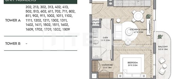 1 chambre appartement à vendre à Ras Al Khaimah, UAE № 200690 8
