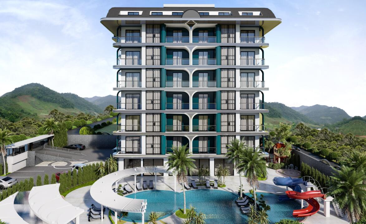 Квартира 1+1 в Аланья, Турция № 31039