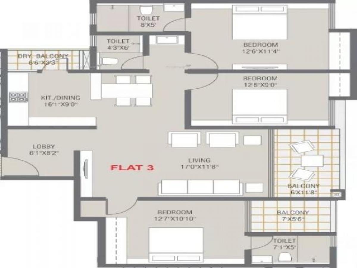 3 bedrooms House in Bangalore, India No. 44603