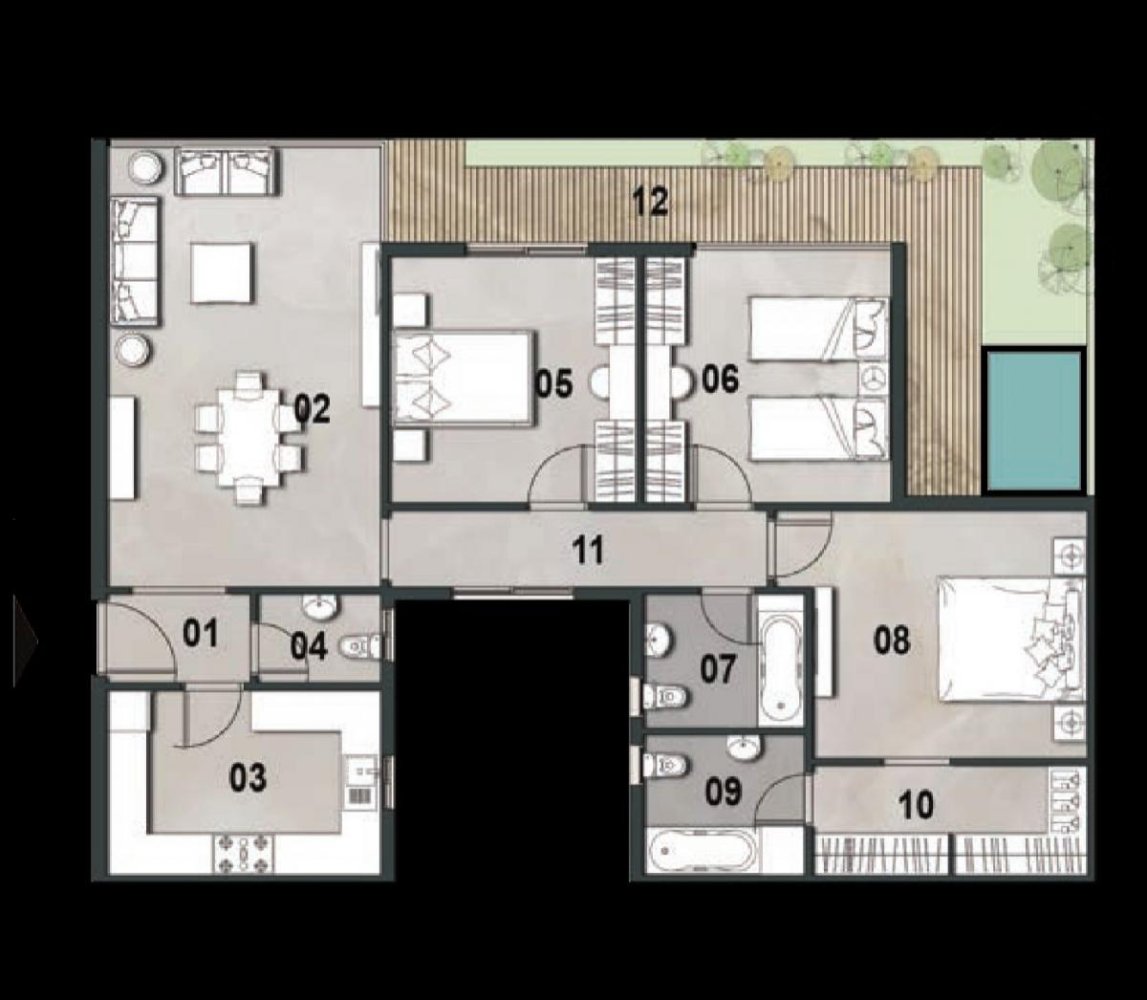 3 chambres Condo à New Capital City, Egypt No. 2274