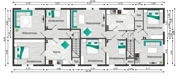 Castillos de 2 dormitorios en Burgenlandkreis, Germany No. 57763 32
