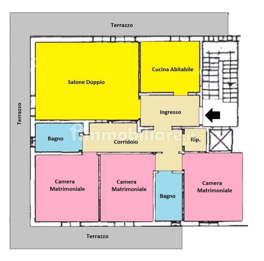3 غرف نوم شقة في Scandicci, Italy رقم 265827