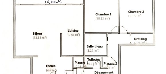 3-Zimmer Wohnung in Montrouge, France, Nr. 348080 9