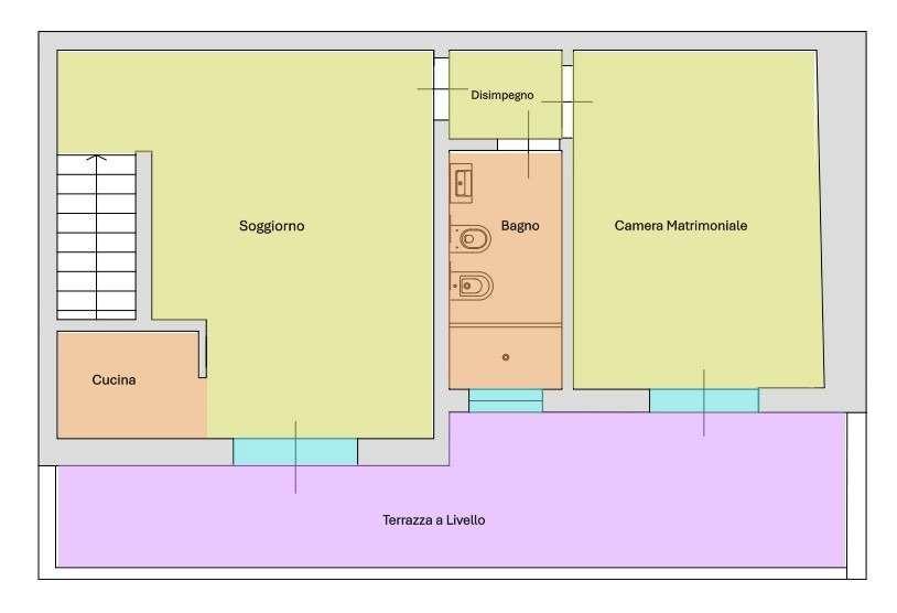 2 rooms Penthouse in Conversano, Italy No. 74613