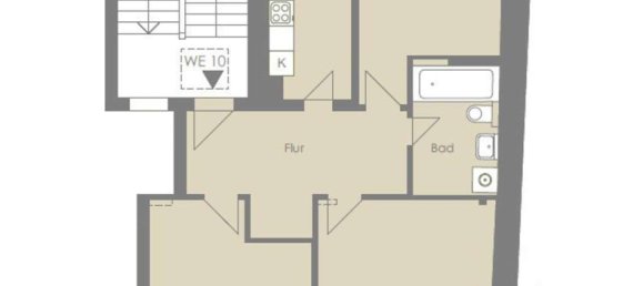 2 Schlafzimmer Wohnung in Leipzig, Germany, Nr. 40994 12