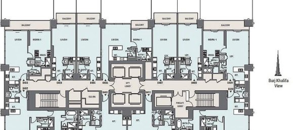 3 bedrooms Apartment in Business Bay, UAE No. 3437 8