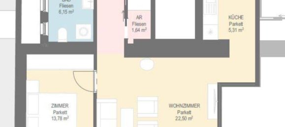 2غرفة شقة في Alsergrund, Austria رقم 139836 8