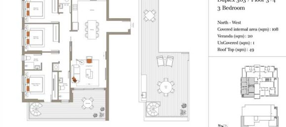 Penthouse T3 em Limassol, Cyprus N.º 87381 4