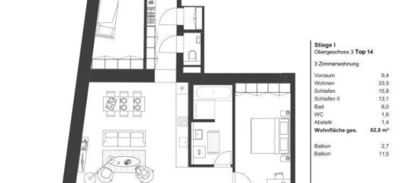 Ático de 3 habitaciónes en Vienna, Austria No. 253431 13