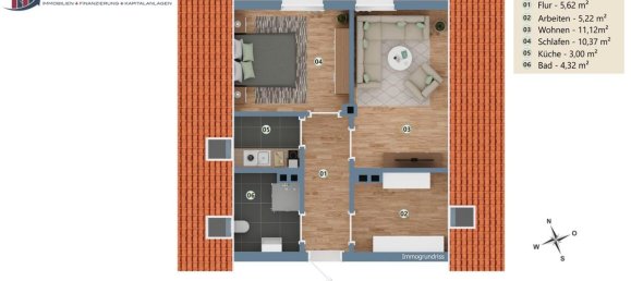 1 غرف نوم شقة في Osnabruck, Germany رقم 330769 8