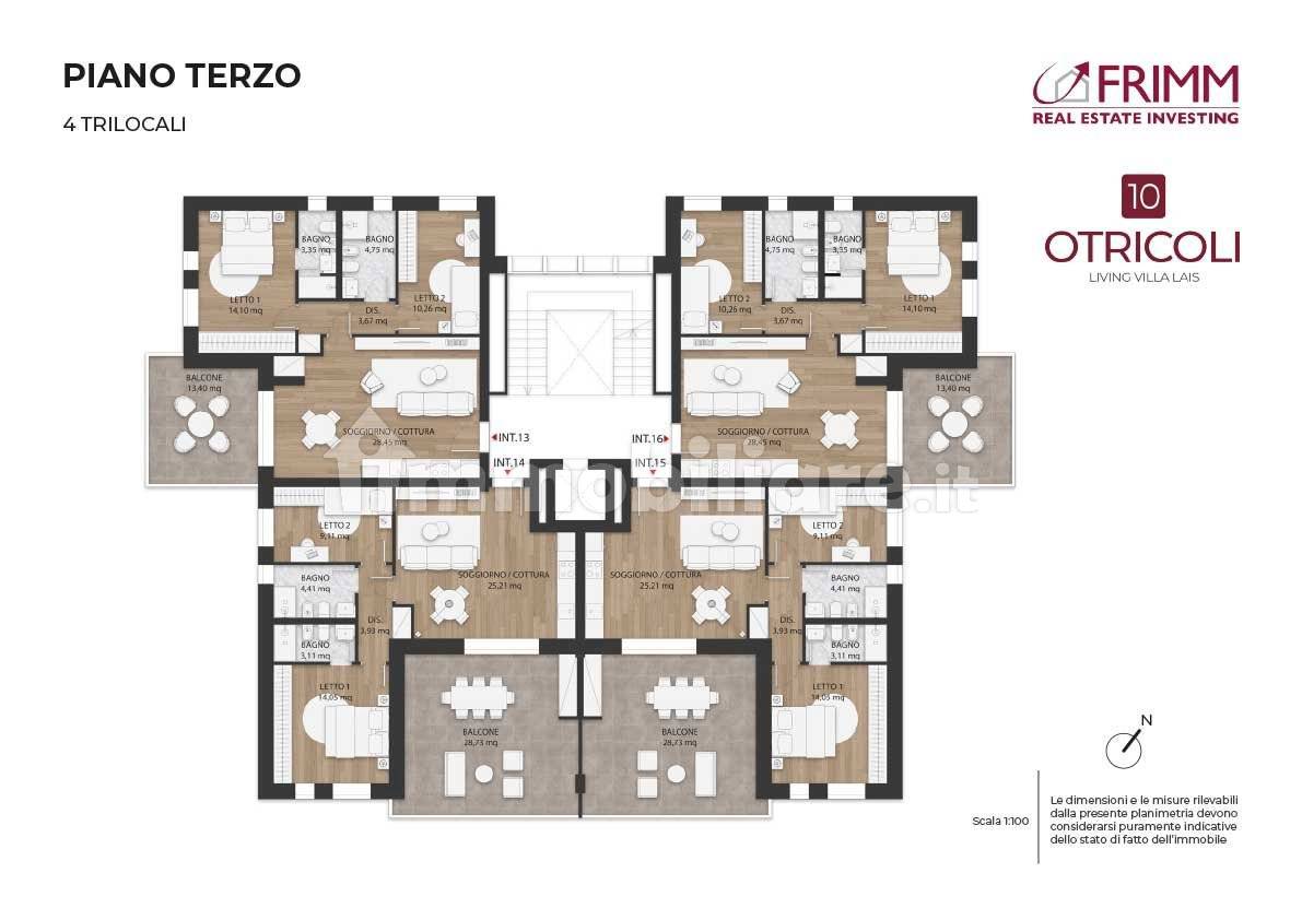 2 bedrooms Apartment in Rome, Italy No. 10714